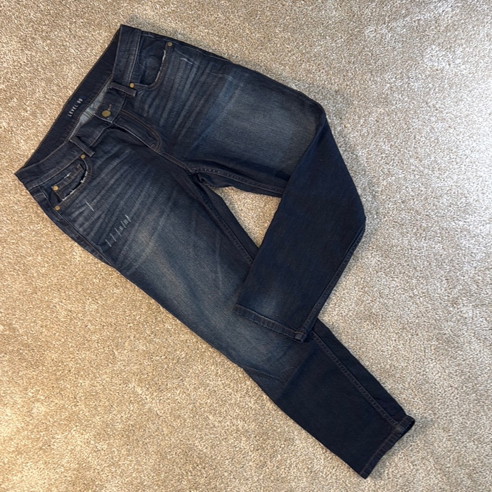 Level 99 Loose Fit Boyfriend Crop Jeans Stretch sz 28